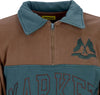 MARKET-Polo-Manica-Lunga-Uomo-Half-Zip-Rugby-Sweatshirt-Milk-Chocolate-da-uomo