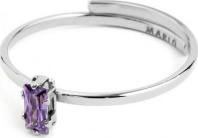 Marlù---ANELLO-CON-CRISTALLO-BAGUETTE-VIOLA-ACCIAIO