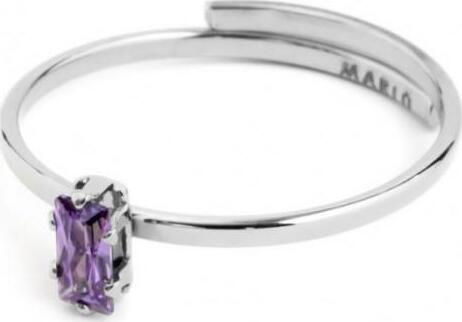 Marlù---ANELLO-CON-CRISTALLO-BAGUETTE-VIOLA-ACCIAIO
