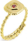 Marlù---ANELLO-CON-ELEMENTO-QUADRATO-CON-CUORE-CRISTALLO-ROSSO-PVD-ORO