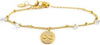Marlù---BRACCIALE-CATENA-CON-CRISTALLI-E-SFERE-PENDENTE-INFINITO-CRISTALLI-BIANCHI-PVD-ORO