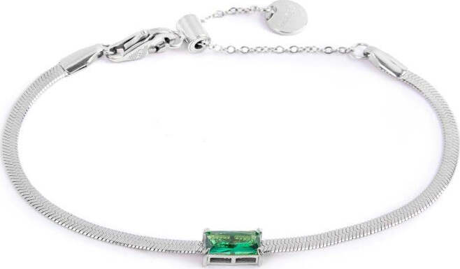 Marlù---Bracciale-catena-snake-con-zircone-baguette