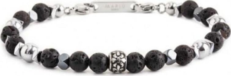 Marlù---Bracciale-sfere-pietra-lavica-ed-ematite