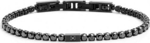 Marlù---BRACCIALE-TENNIS-ZIRCONI-NERI-3MM-PVD-NERO