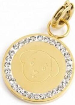 Marlù---CHARM-CON-CANE-E-CRISTALLI-PVD-ORO