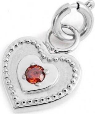 Marlù---CHARM-CUORE-CON-CRISTALLO-ROSSO-ACCIAIO