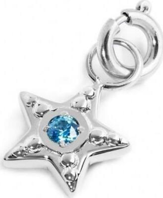 Marlù---CHARM-STELLA-CON-ZIRCONE-AZZURRO-ACCIAIO