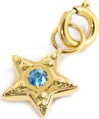 Marlù---CHARM-STELLA-CON-ZIRCONE-AZZURRO-PVD-ORO