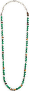 Marlù---Collana-con-sfere-malachite-e-occhio-di-tigre