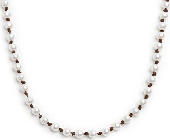 Marlù---Collana-cordino-marrone-con-perle