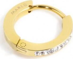 Marlù---MONO-ORECCHINO-CERCHIO-PVD-ORO-13MM-CRISTALLI-BIANCHI