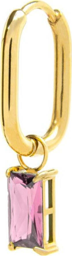 Marlù---Orecchino-ovale-con-zircone-baguette