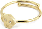 MARLÙ-ANELLO-CANE-CON-CRISTALLI-BIANCHI-PVD-ORO