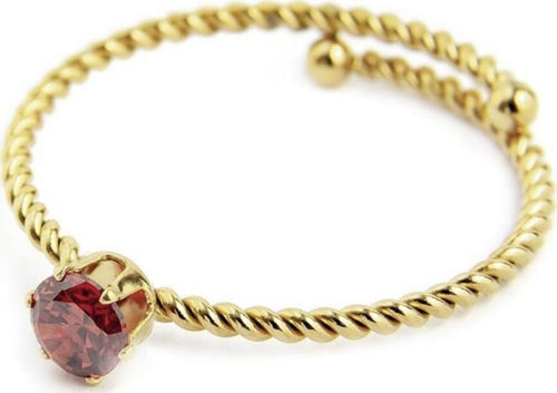 MARLÙ-ANELLO-CON-CRISTALLO-ROSSO-4-MM-PVD-ORO
