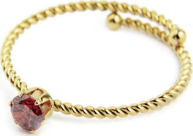MARLÙ-ANELLO-CON-CRISTALLO-ROSSO-4-MM-PVD-ORO