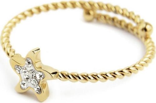 MARLÙ-ANELLO-STELLA-MARINA-CON-CRISTALLI-BIANCHI-PVD-ORO