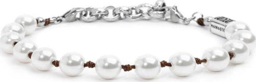 Marlù-Bracciale-cordino-marrone-con-perle-8mm