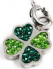 Marlù-CHARM-ACCIAIO-QUADRIFOGLIO-STRASS-VERDI