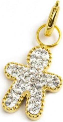 Marlù-CHARM-BIMBO-CRISTALLI-BIANCHI-PVD-ORO