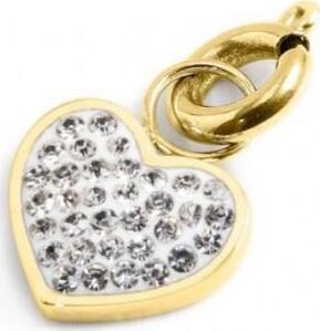 Marlù-CHARM-ORO-PVD-STRASS-BIANCHI-CUORE