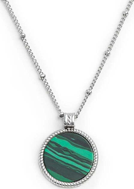 Marlù-Collana-catena-grumetta-con-piastrina-tonda-pendente