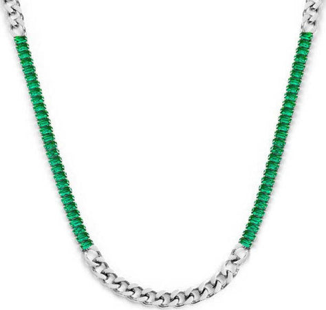 Marlù-Collana-catena-grumetta-con-tennis-cristalli-baguette