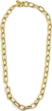 Marlù--Collana-Catena-Maglia-Larga-Con-Texture-E-Liscia-Pvd-Oro