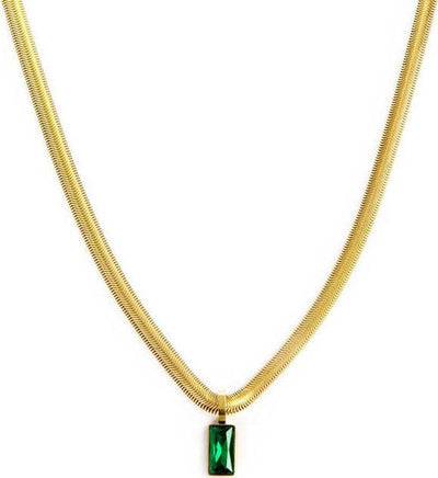 Marlù-Collana-catena-snake-cristallo-baguette-centrale