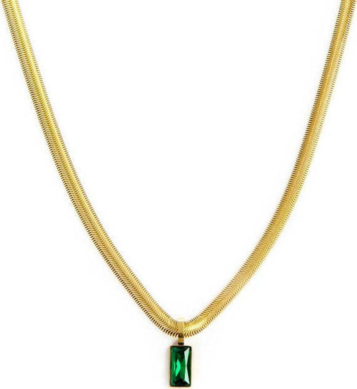 Marlù-Collana-catena-snake-cristallo-baguette-centrale