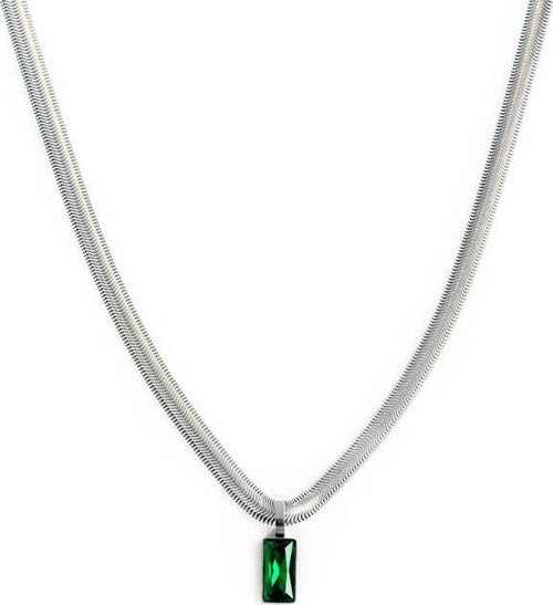 Marlù-Collana-catena-snake-cristallo-baguette-centrale