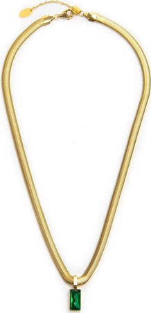 Marlù-Collana-catena-snake-cristallo-baguette-centrale