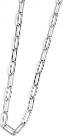 Marlù-COLLANA-CON-CATENA-A-MAGLIA-LARGA-ACCIAIO