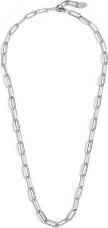 Marlù-COLLANA-CON-CATENA-A-MAGLIA-LARGA-ACCIAIO