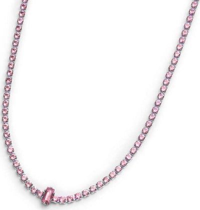 Marlù-Collana-tennis-con-zirconi-e-zircone-centrale-baguette