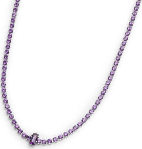 Marlù-Collana-tennis-con-zirconi-e-zircone-centrale-baguette