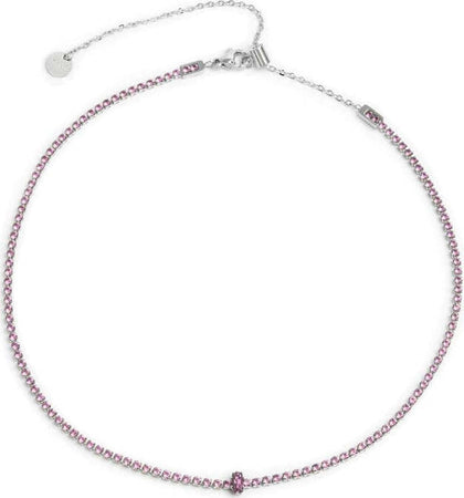 Marlù-Collana-tennis-con-zirconi-e-zircone-centrale-baguette