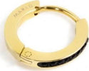 Marlù-MONO-ORECCHINO-CERCHIO-PVD-ORO-13MM-CRISTALLI-NERI
