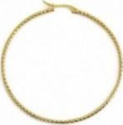 MARLù-MONO-ORECCHINO-CERCHIO-PVD-ORO-MARTELLATO-DIAMETRO-6CM