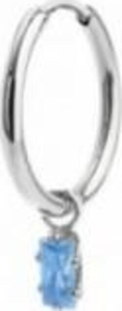 MARLù-ORECCHINO-A-CERCHIO-CON-CRISTALLO-BAGUETTE-ACQUAMARINA-PENDENTE-ACCIAIO