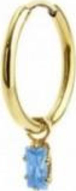 MARLù-ORECCHINO-A-CERCHIO-CON-CRISTALLO-BAGUETTE-ACQUAMARINA-PENDENTE-PVD-ORO