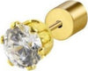 MARLU’---ORECCHINO-CON-ZIRCONE-BIANCO-5MM-PVD-ORO