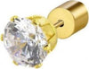 MARLU’---ORECCHINO-CON-ZIRCONE-BIANCO-6MM-PVD-ORO