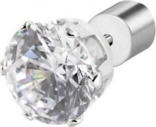 MARLU’---ORECCHINO-CON-ZIRCONE-BIANCO-7MM-ACCIAIO