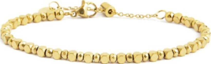 MARLU'-BRACCIALE-EMATITE-CUBICA-PVD-ORO