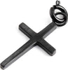 MARLU'-CHARM-ACCIAIO-PVD-NERO-SATINATO-CROCE