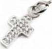 MARLU'-CHARM-ACCIAIO-STRASS-BIANCHI-CROCE