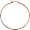MARLU'-MONO-ORECCHINO-CERCHIO-PVD-ROSE'-MARTELLATO-DIAMETRO-6CM
