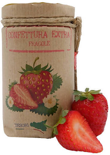 Marmellata di Fragole Siciliane 370g Confettura 100% Siciliana alla Fragola Artigianale Prodotta in Sicilia Made in Italy marmellata Tesori Di Sicilia - Nicosia, Commerciovirtuoso.it