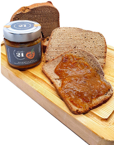 Marmellata di Mandarini artigianale Solo Frutta marmellata di mandarino con zucchero di canna e aggiunta succo di limone in Vetro Secolo21 230 gr