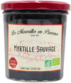 Marmellata Di Mirtilli Selvatici Bio Extra Biologico 370g / Una Confettura Generosa E Autentica Con I Suoi Frutti Di Bosco Interi.